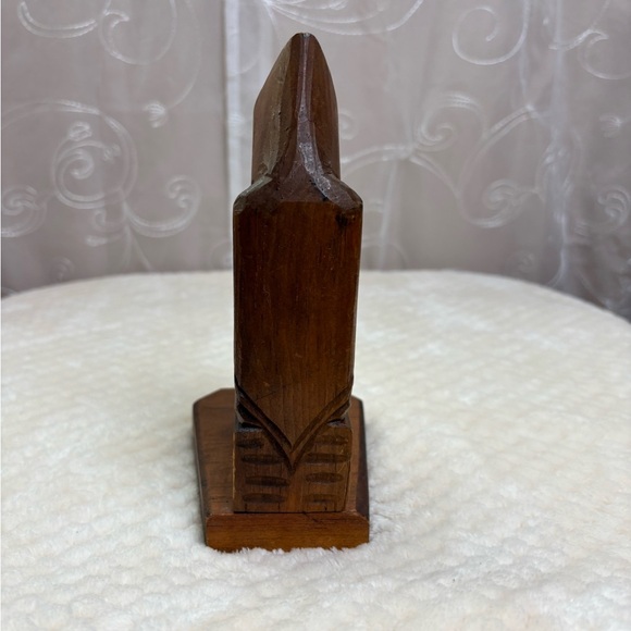 Hand Carved Wooden Statue of Monk - Picture 4 of 10